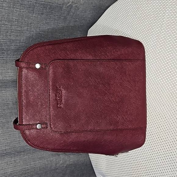 RUDSACK BURGUNDY BACKPACK PURSE - Picture 1 of 8